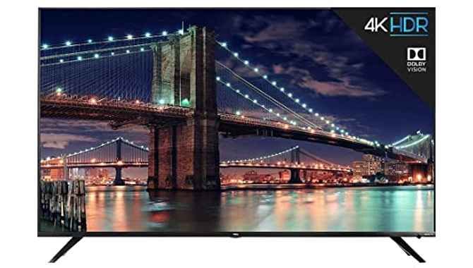 7. TCL 55R617 55-Inch 4K UHD Roku Smart LED TV