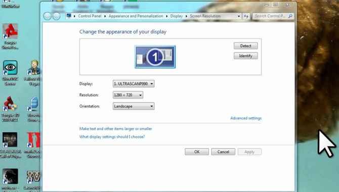 Adjust Screen Resolution