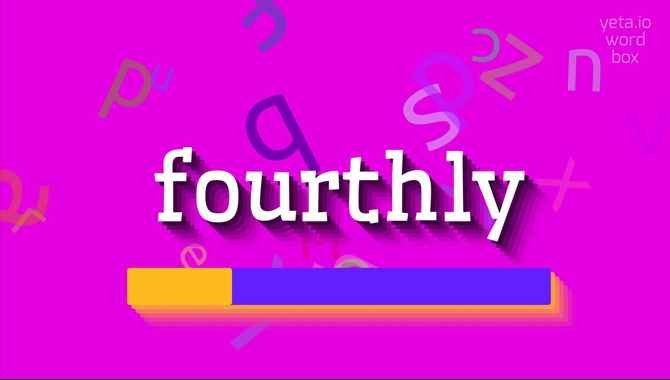 Fourthly