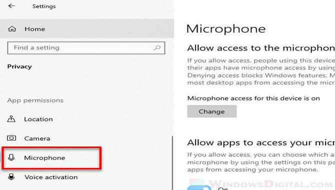 Setting Up a Microphone
