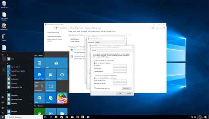 Static IP Address Setup
