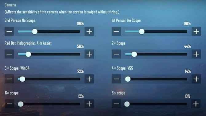 Tips 6 Sensitivity Setting