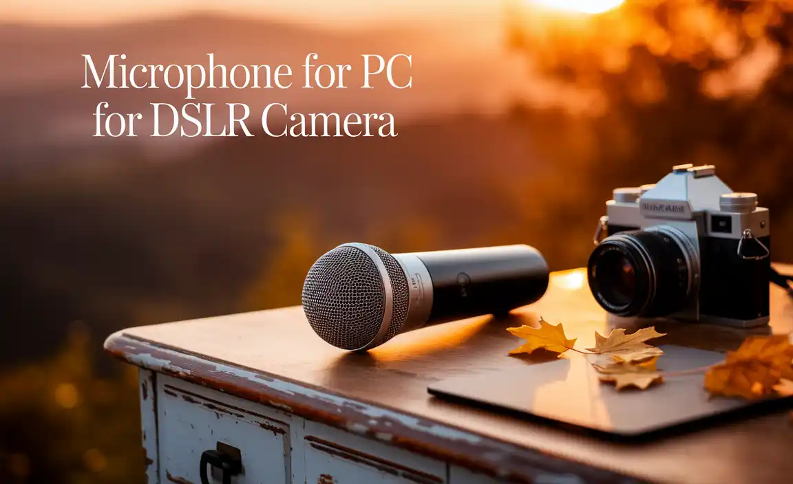 Microphone for PC for DSLR Camera