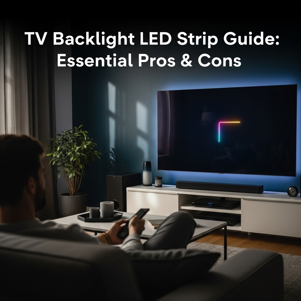 Generate an eye-catching, high-quality featured image for a blog post about: TV Backlight LED Strip