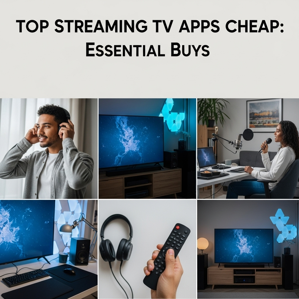 Generate an eye-catching, high-quality featured image for a blog post about: Top Streaming TV Apps C