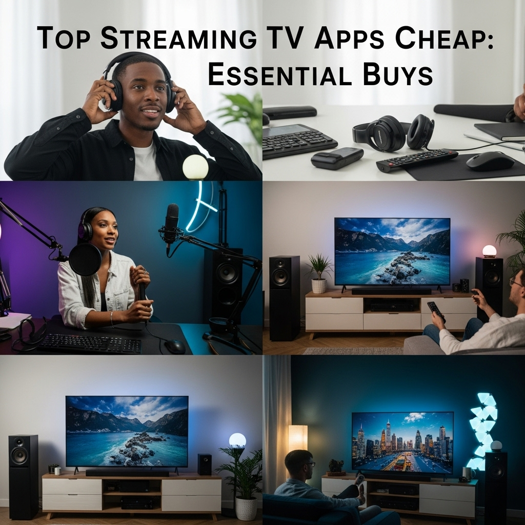 Generate an eye-catching, high-quality featured image for a blog post about: Top Streaming TV Apps C