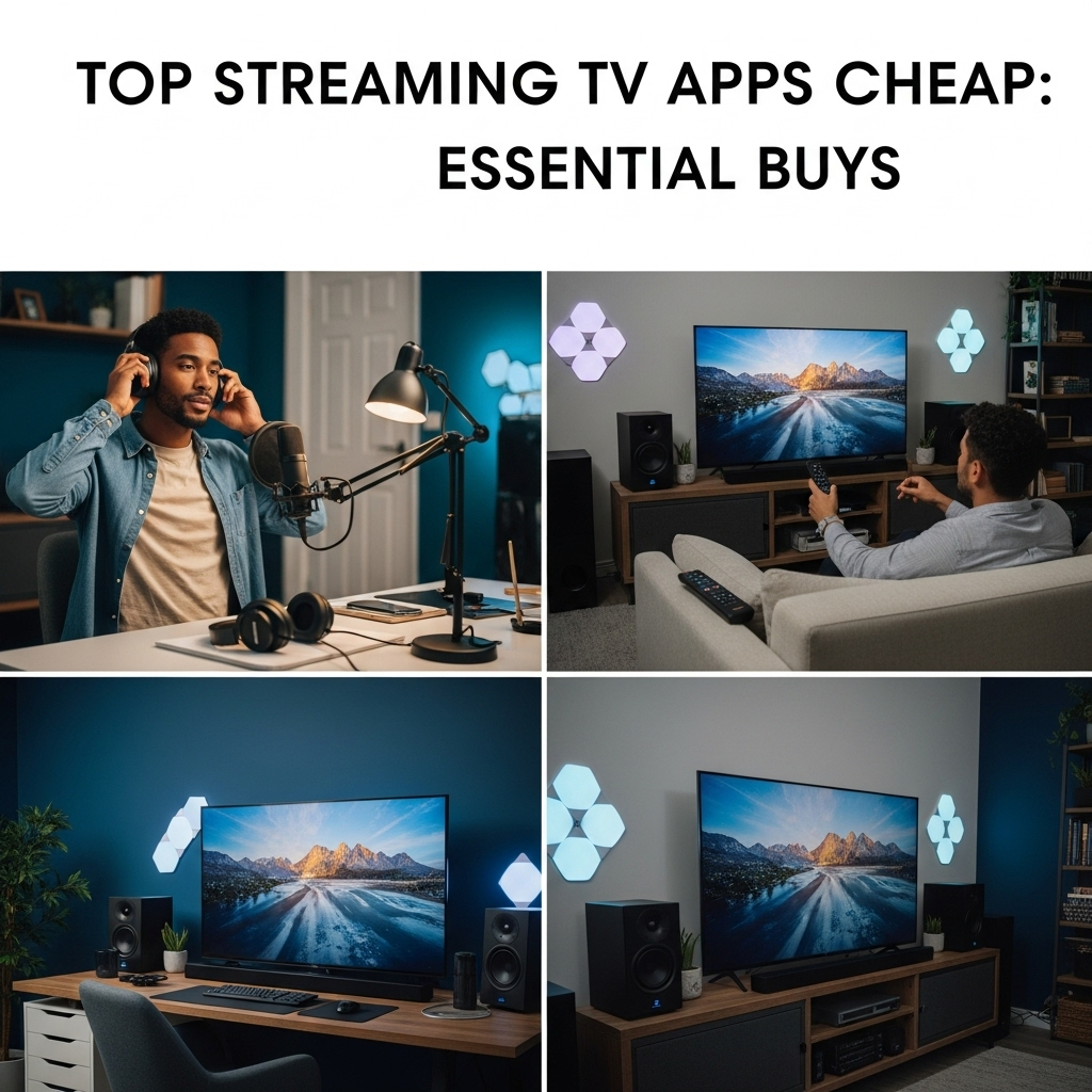 Generate an eye-catching, high-quality featured image for a blog post about: Top Streaming TV Apps C